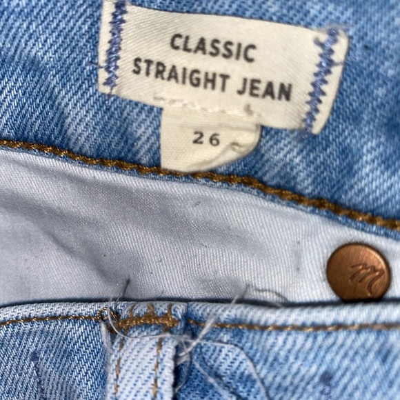 Madewell Classic Straight Jeans in Sayles Wash: Pride Rainbow Selvedge Edition - Picture 8 of 9